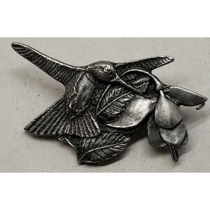 Vintage 1996 Birds & Blooms premiere edition hummingbird brooch‎ pin